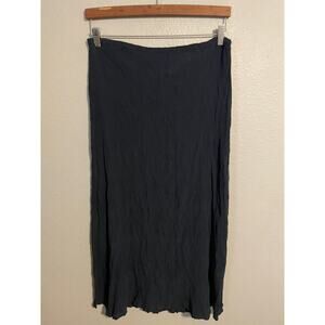 Silk Club Collection Skirt Womens 16 Midi Crinkle Elegant Classic Dressy Career